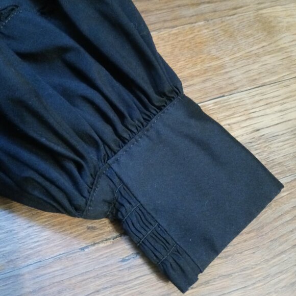 CHICO'S billow sleeve poplin shirt in black (0/US4-6) - Picture 7 of 15